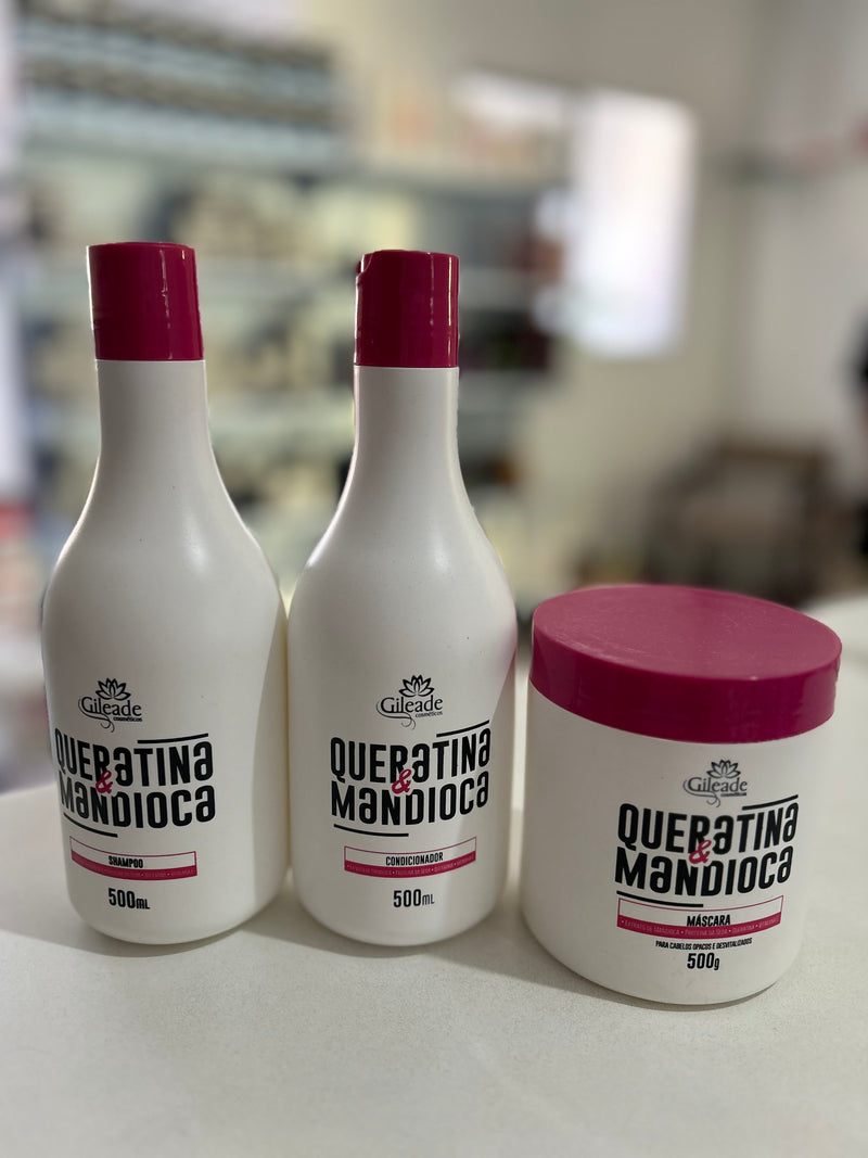 Kit Queratina e Mandioca 500g